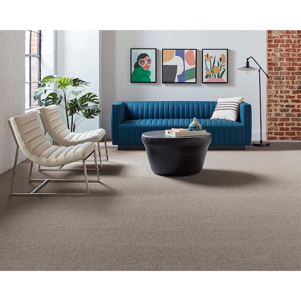 Beyond Cozy - Calming - Brown 12 ft. 39 oz. Triexta Pattern Carpet - Installation Required