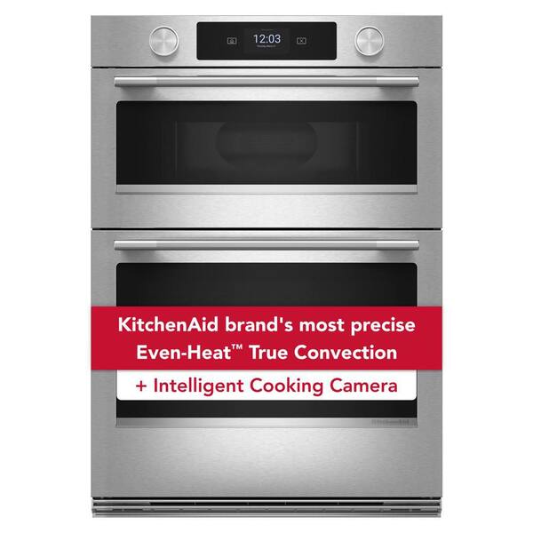 5.0 cu. ft. Smart Electric Wall Oven and Microwave Combo in PrintShield Stainless Steel with Intelligent Cooking Camera