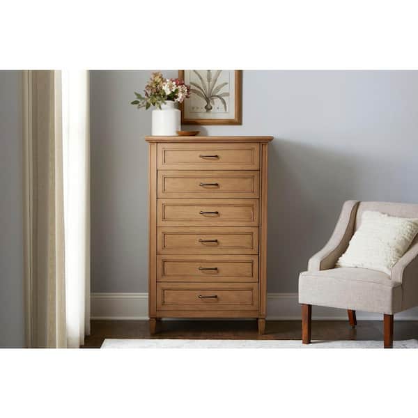 Home Decorators Collection Bonawick Patina Wood 6-Drawer Chest of Drawers  (50 in. H x 32 in. W x 19 in. D) Bonawick Chest - The Home Depot
