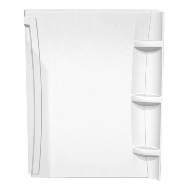 MAAX 1-1/2 in. x 60 in. x 72 in. 1-piece Direct-to-Stud Back Wall Panel in White