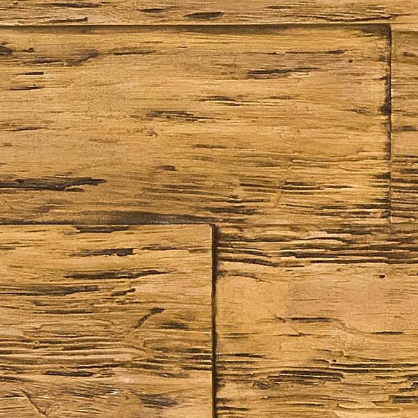 Superior Building Supplies Superior Time Weathered 10 in. x 10 in. Faux Rustic Panel Siding Sample Fall in Leaf Brown