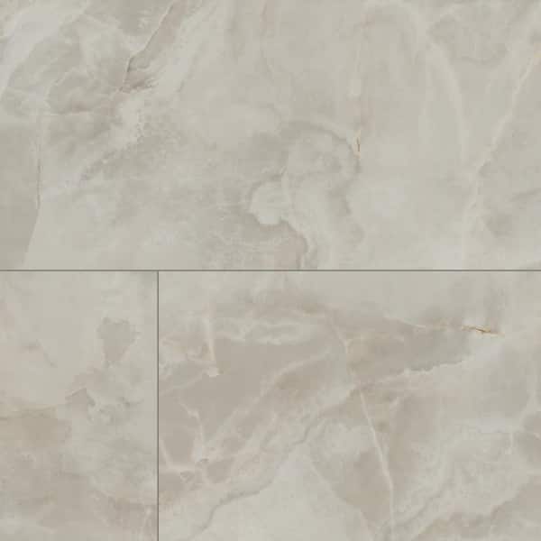 MSI Take Home Tile Sample-Aura Almond 4 in. x 4 in. Polished Porcelain Floor and Wall Tile