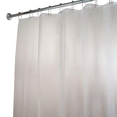 Interdesign Eva Extra Wide Shower, Hookless Shower Curtain Liner Extra Long