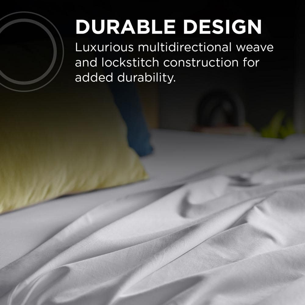 Twin XL Silver Mist Egyptian Cotton Sheet Set