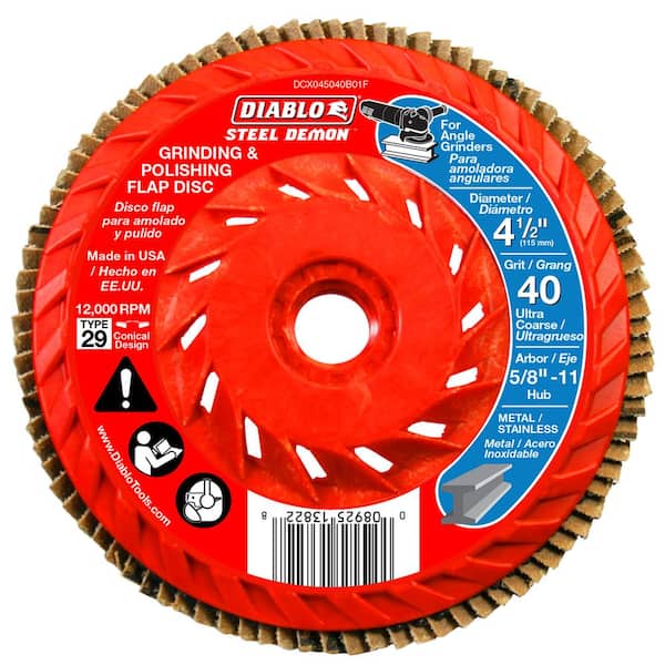 Flat Flap Discs 10 Pcs Grinding Wheels 40 Grits Angle Grinder Removing rust New 