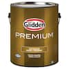 Glidden Premium 1 gal. Pure White Base 1 Satin Latex Exterior Paint ...