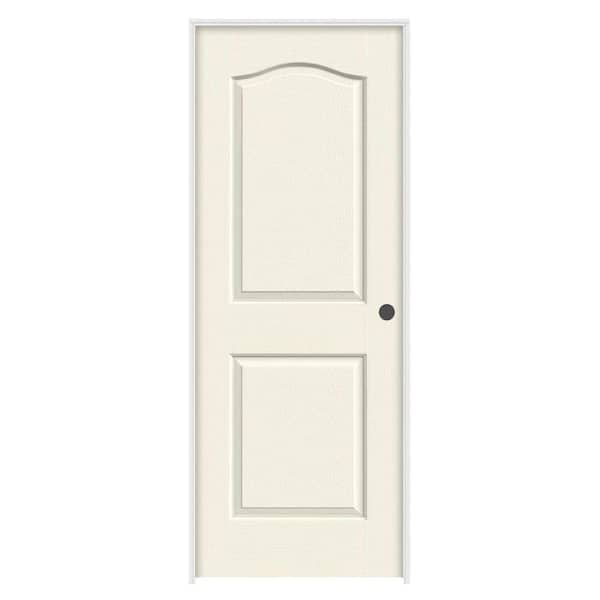 JELD-WEN 36 in. x 80 in. Princeton Vanilla Painted Left-Hand Smooth Molded Composite Single Prehung Interior Door