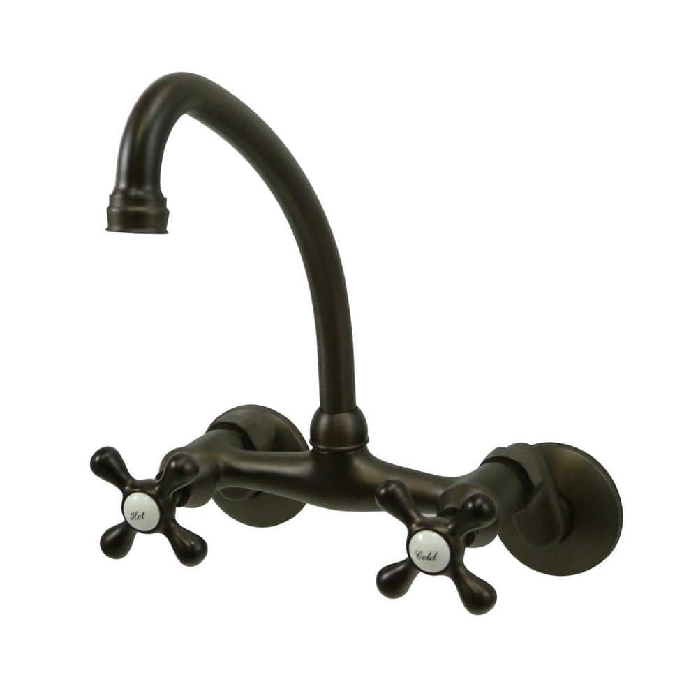 Traditional 2-Handle Wall-Mount Standard Kitchen Faucet in Oil Rubbed Bronze price history on PriceWatchPro