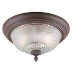 Westinghouse 2-Light Ceiling Fixture Oil Rubbed Bronze Interior Flush