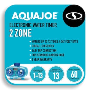 2-Zone Customizable Electronic Water Timer