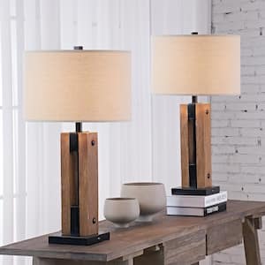 farmhouse end table lamp