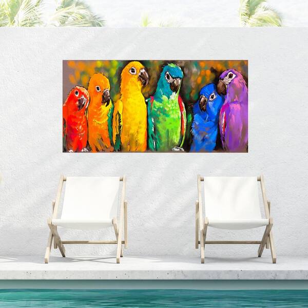 Parrot Macaw Birds Print Poster Canvas Painting Picture Wall art Home Room Decor 