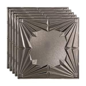 Art Deco 2 ft. x 2 ft. Galvanized Steel Lay-In Vinyl Ceiling Tile (20 sq. ft.)