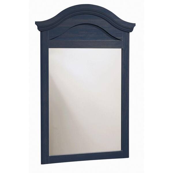 South Shore Summer Breeze 47 in. x 32 in. Blueberry Framed Mirror