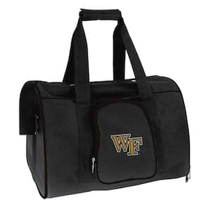 NCAA Wake Forest Demon Deacons Pet Carrier Premium 16 in. Bag in Black