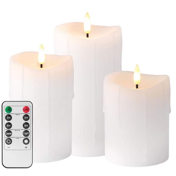 キャンドル pure white Pure White - Flameless Candles - The Home Depot