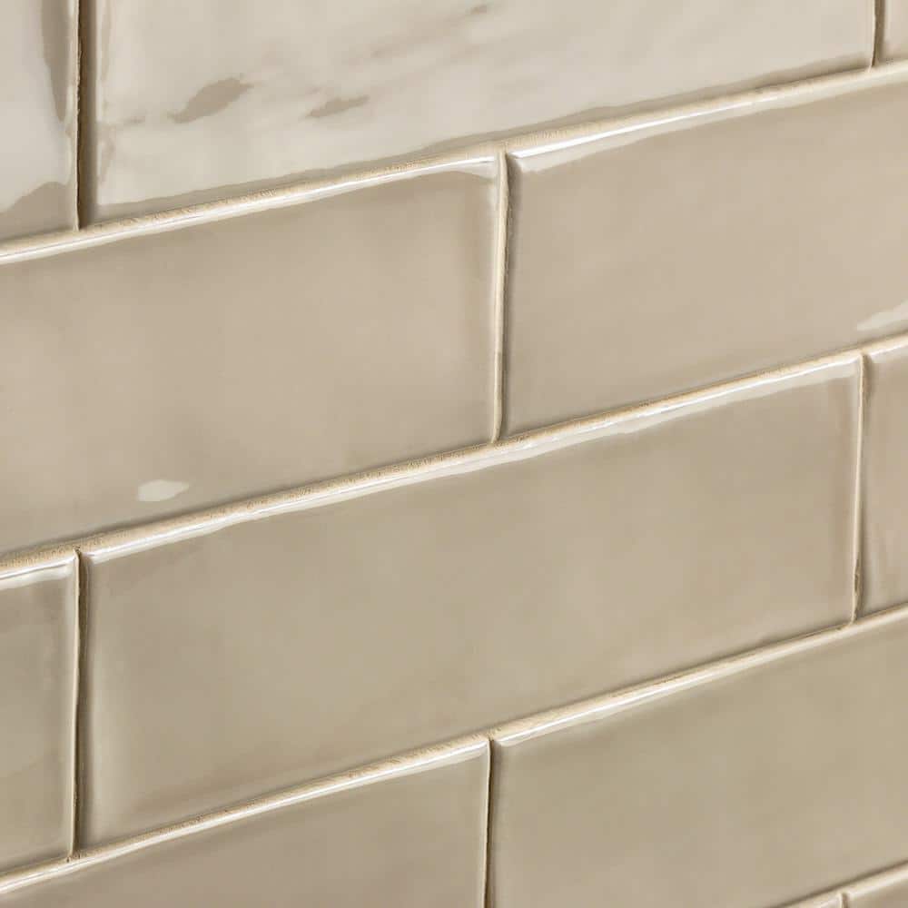 Bolton 3'' x 12'' Polished Beige Ceramic Subway Tile