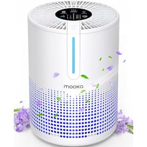 430 Sq. Ft. H13 HEPA Filter Portable Air Purifier with USB Cable and Fragrance Sponge in White