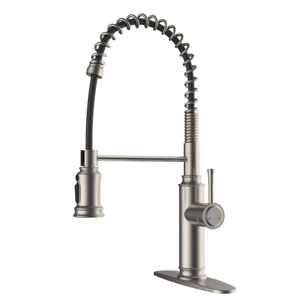 Lukvuzo Single Handle Pull Down Sprayer Kitchen Faucet with Pull Out ...