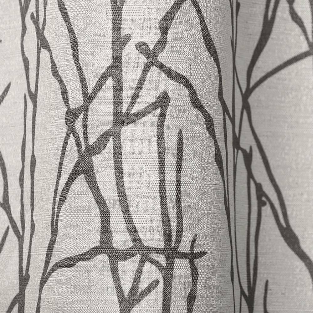 Black Pearl Linen Blend Sheer Grommet Curtain Panels, 54"x84"