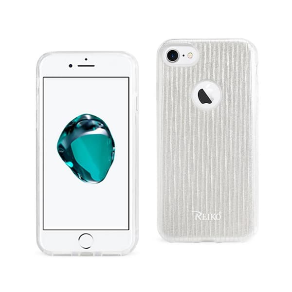 REIKO iPhone 7 Design Case in Silver DTPU02-IPHONE7VSSL REIKO iPhone 7 Design Case in Silver DTPU02-IPHONE7VSSL