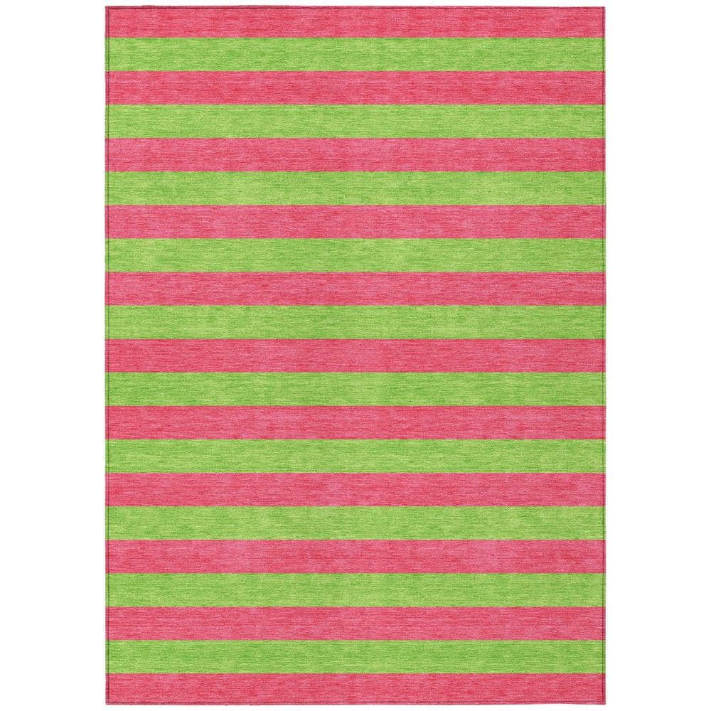 Green and Red 10 ft. x 14 ft. Woven Striped Polyester Rectangle Indoor/Outdoor Area Rug price history on PriceWatchPro