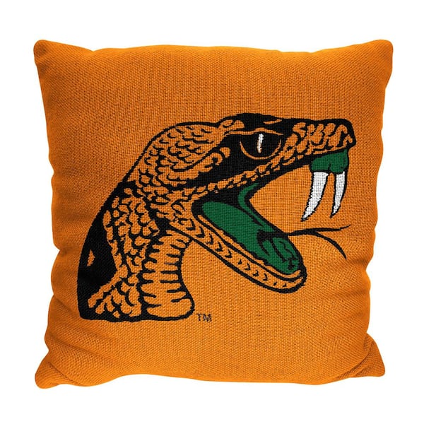 THE NORTHWEST GROUP NCAA Homage Florida A&M 2Pk Double Sided Jacquard Throw Pillow