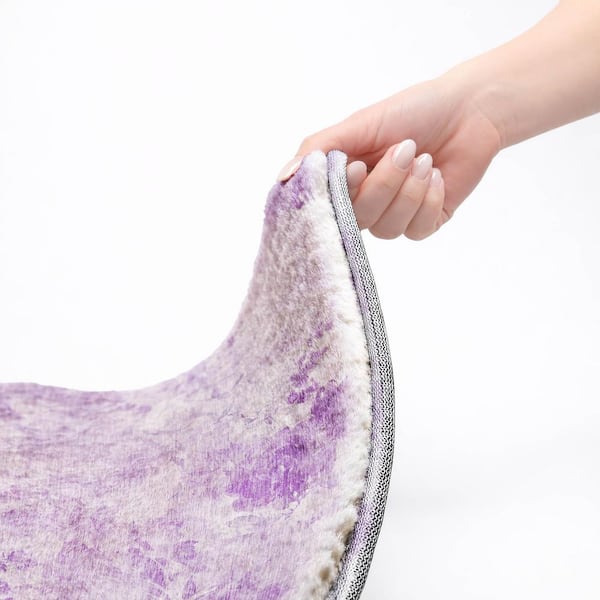 Dream Shag Premium Machine Washable Abstract ADS724 Lavender 10 ft. x 14 ft. Area Rug