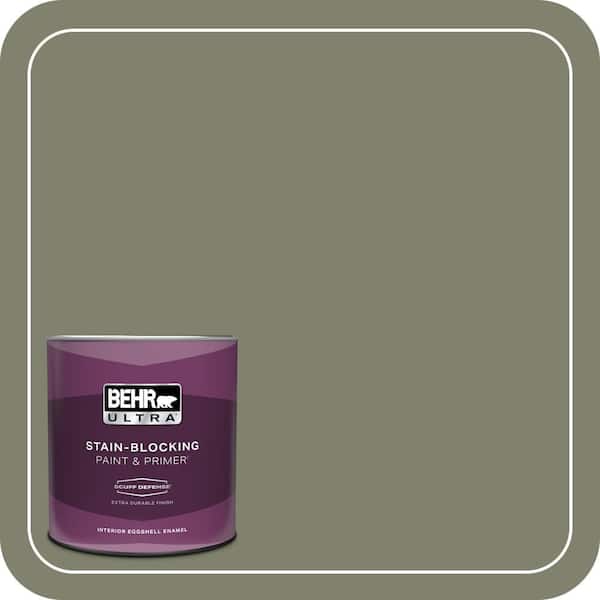BEHR ULTRA 1 qt. #PPU10-18 Lizard Green Extra Durable Eggshell Enamel Interior Paint & Primer