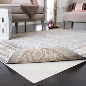 Flat White 2 ft. x 10 ft. Interior Non-Slip Grip Dual Surface 0.08 in. Thickness Rug Pad