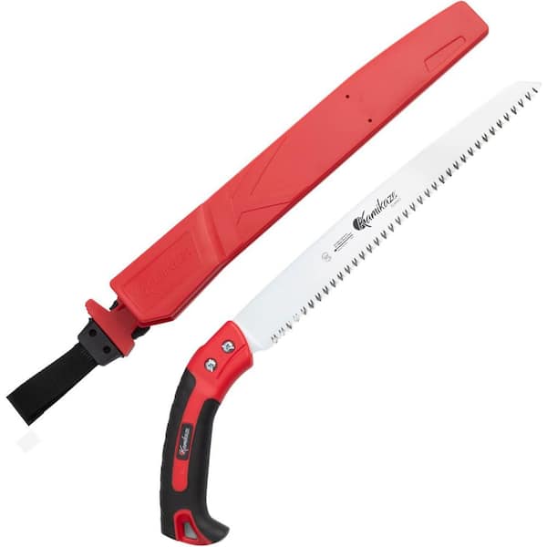 EZ KUT Japanese Tooth 12 in. Straight High Carbon Steel Blade with Non-Slip Handle Manual Pruning Saw