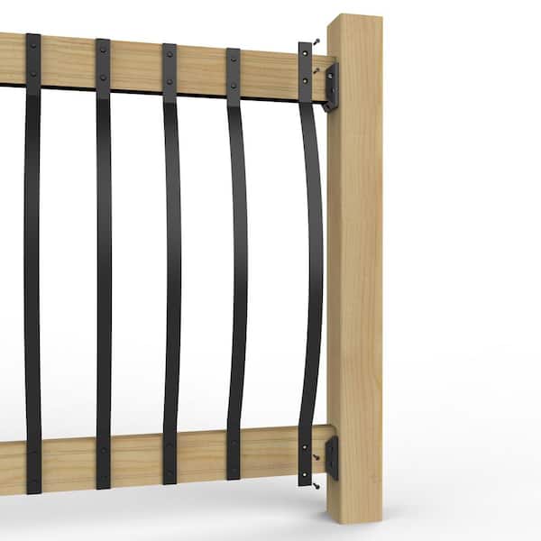 Deckorators 3/16-in x 1-in x 32-1/4-in Black Aluminum Deck Baluster (5-Pack)