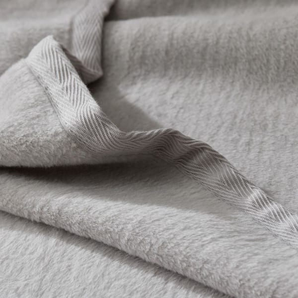 Company Cotton Acrylic Fleece Collection Silver Cotton King/California King Woven Blanket