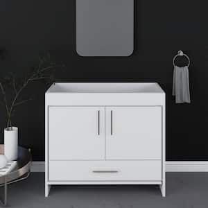 Pacific 40 in. W x 18 in. D x 33.88 in. H Bath Vanity Cabinet without Top in White