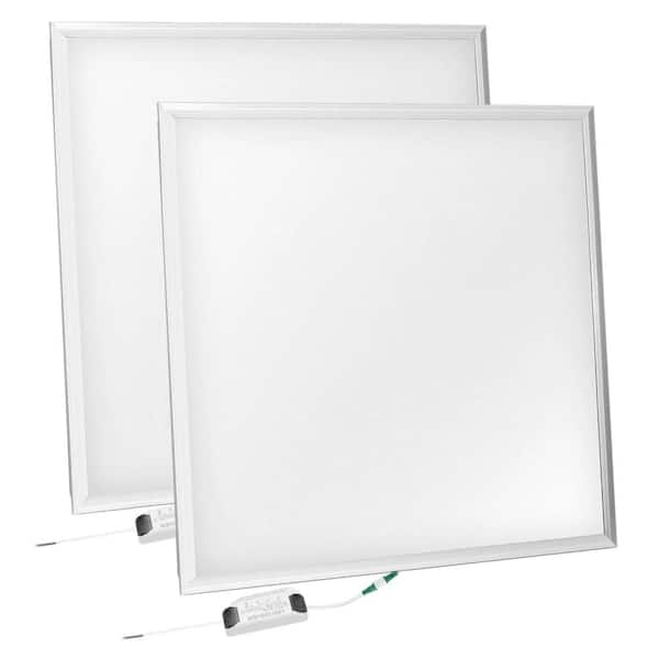 Ultra-Bright 48W 2x2FT LED Panel Light 5800LM 7000K Ceiling Troffer 150W Equivalent Recessed Edge-Lit
