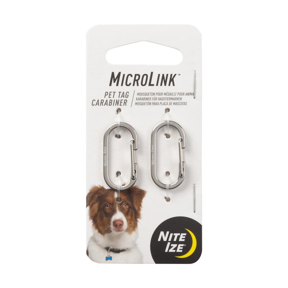 Nite Ize 2-Pack Microlink Pet Tag Carabiner