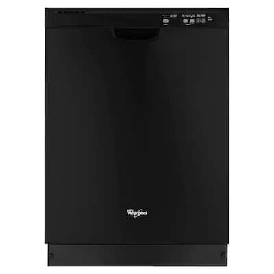 24 in. Black Front Control Built-in Tall Tub Dishwasher with 1-Hour Wash Cycle, 55 dBA