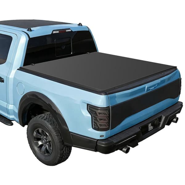 Soft Tri-Fold Truck Bed Tonneau Cover, Compatible with 2016-2023 Toyota Tacoma (Excl. Trail Edition) 5ft. (60.5 in.) Bed