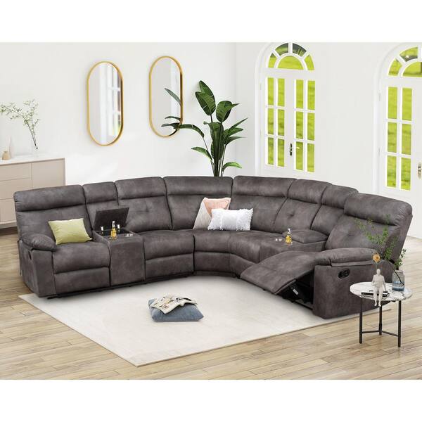 l shape recliner sofa