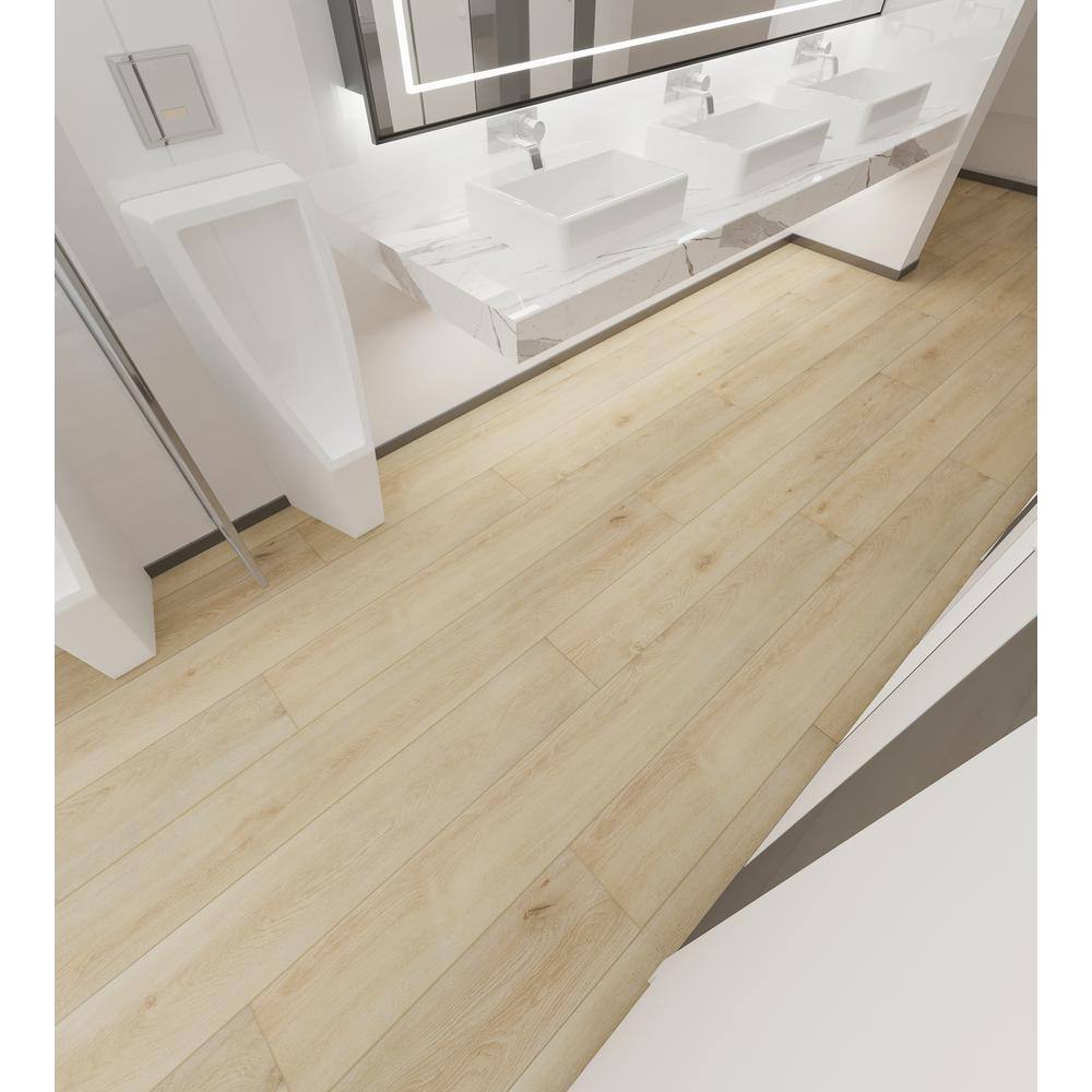 Mesa Tan Wide Plank Oak Look Waterproof Vinyl Flooring