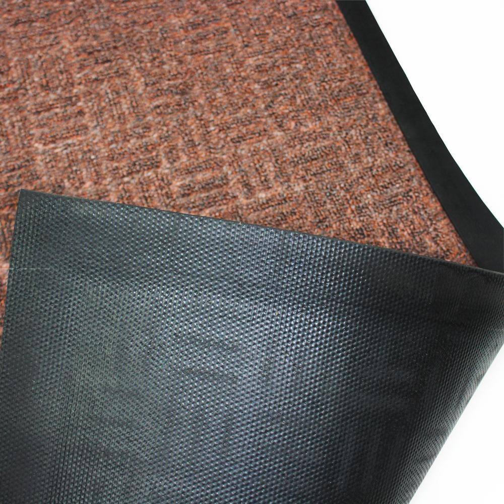 EcoGuard 48'' x 32'' Brown Heavy Duty Outdoor Rubber Mat