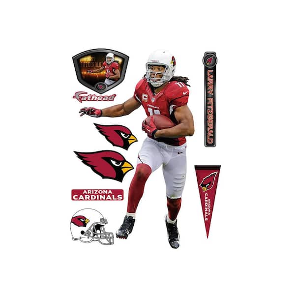 Fathead 78 in. H x 45 in. W Larry Fitzgerald Home Wall Mural