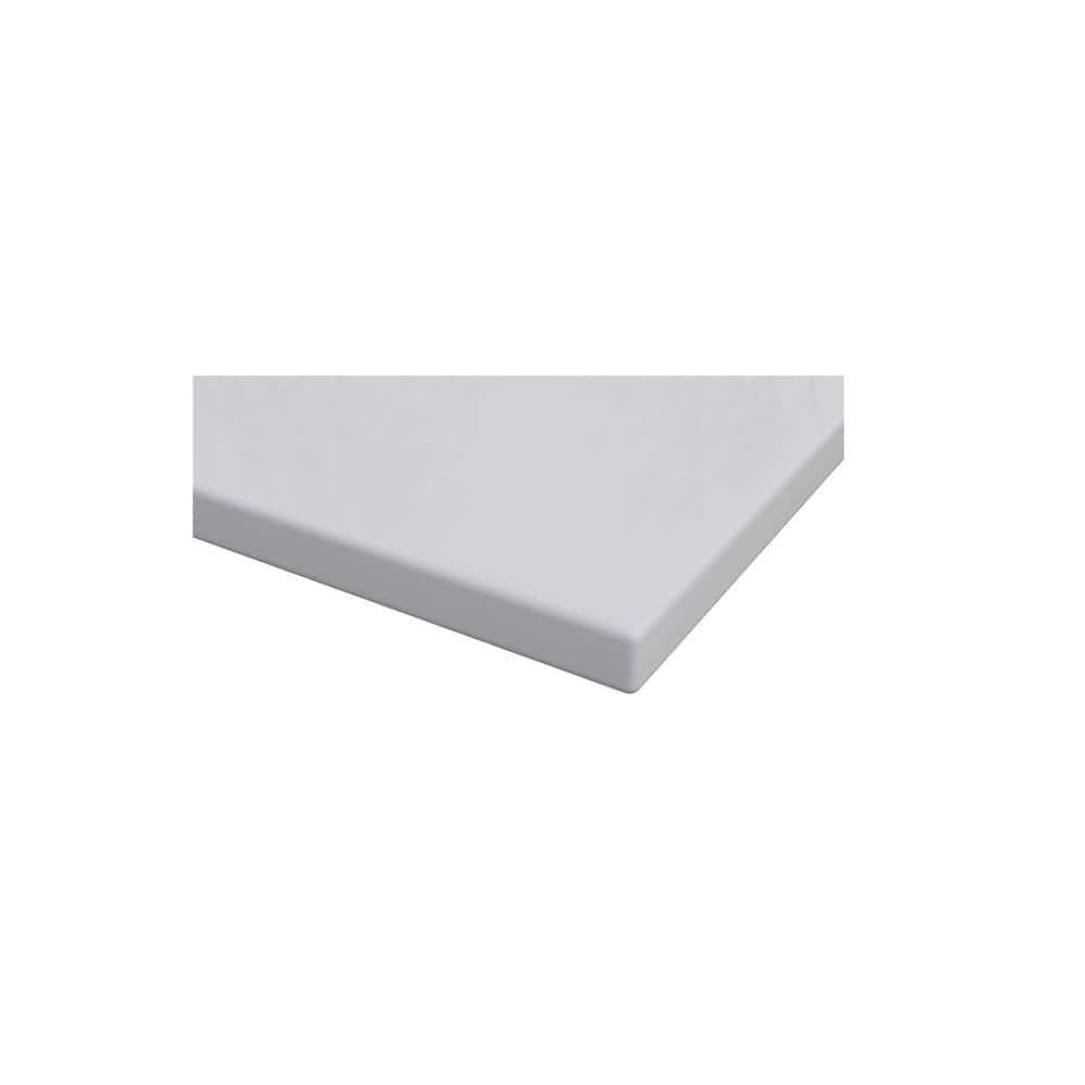 White Quartz Marble 36" Countertop with Ceramic Sink