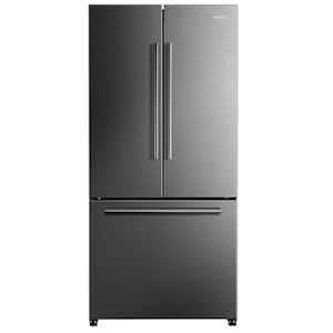 33 in. W 18 cu. ft. French Door Refrigerator in Fingerprint Resistant Stainless Steel, Counter Depth