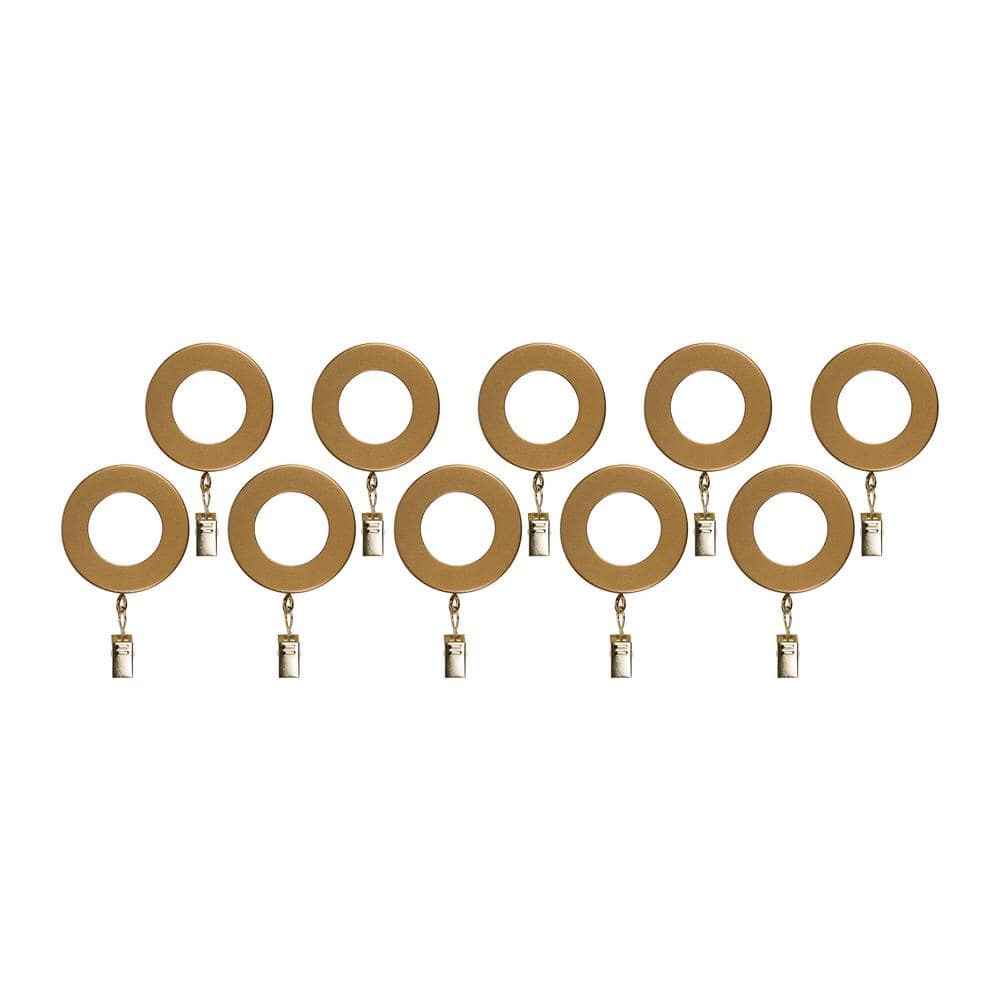 Bronze-Dore Resin Curtain Rings with Clips (Set of 10) price history on PriceWatchPro
