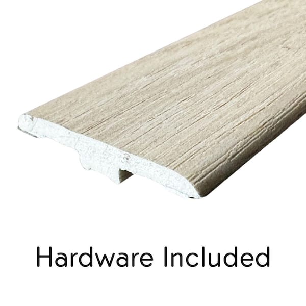 Deco Products Hydrostop Kaneohe Bay Lite 0.2 in. T x 1.8 in. W x 94 in. L Waterproof PVC T-Molding