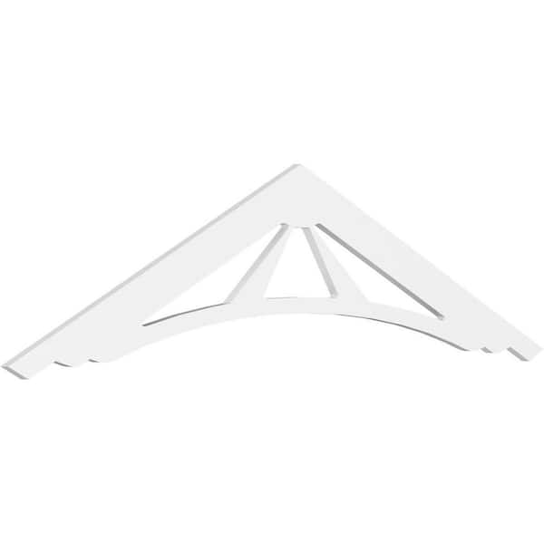 Ekena Millwork Stanford 1 in. D x 18 in. W x 72 in. L Signature Urethane Gable Pediment