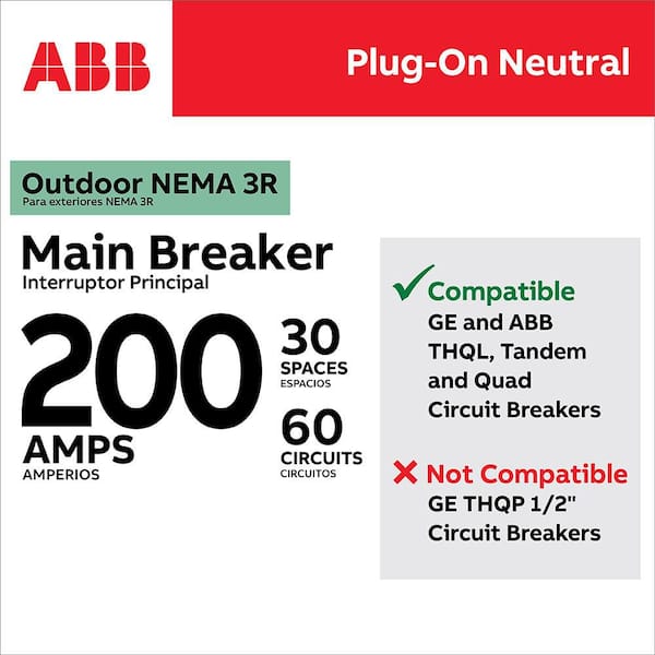200 Amp 30-Space 60-Circuit Main Breaker Outdoor Plug-On Neutral Load Center Value Pack (PAM3020RPA)