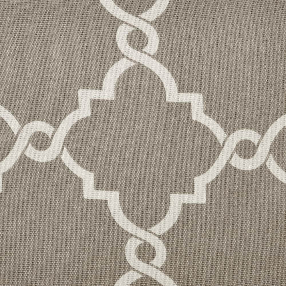 Madison Park Grey Cotton Blend Grommet Top Window Valance