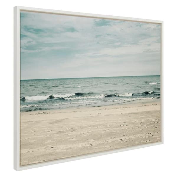 Sylvie "Beach 2" by Emiko and Mark Franzen of F2Images White Framed Art Print 32 in. x 42 in.